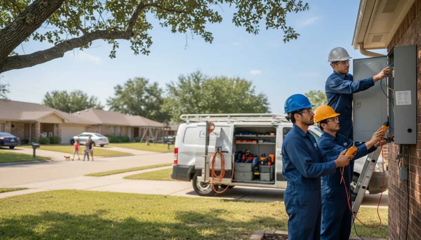 Certified electrician providing emergency electrical services in Depue, IL